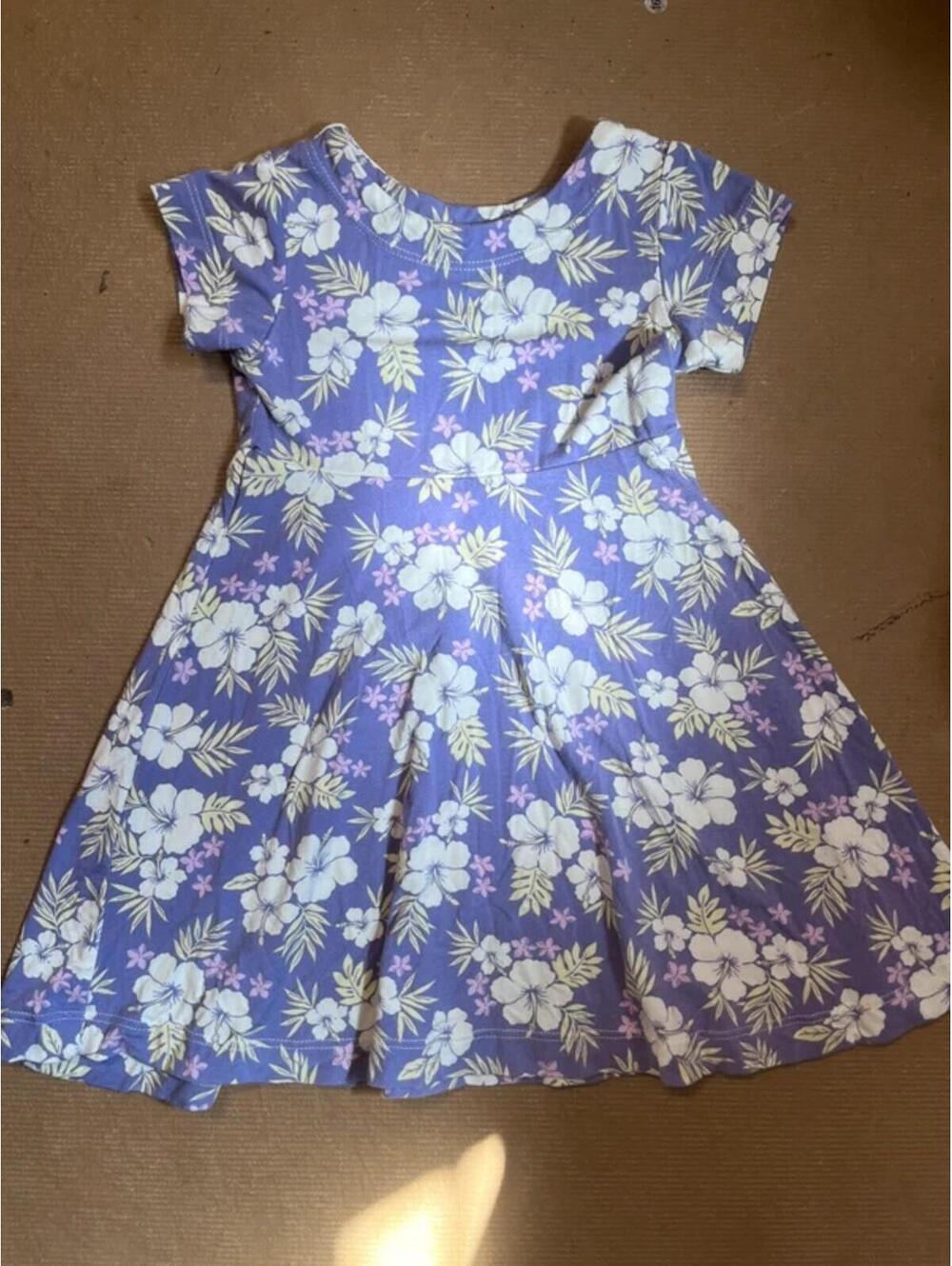 Sweet Bamboo Purple Flower Dress - G1